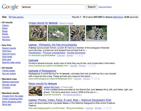 filters  google search  speed news cnet