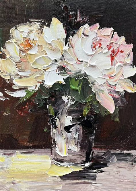 White Pink Flowers Painting By Angela Jeanine Saatchi Art Flower