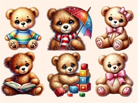 Teddy Bears P Clipart Png Adorable Teddy Bear Graphics Cute