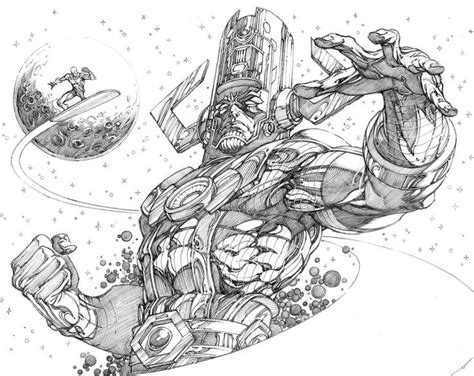 Arseniy On Instagram Galactus Silver Surfer Commission You Know