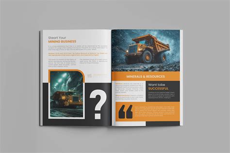 Underground Mining Company Profile Brochure Behance