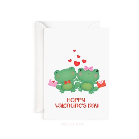 Froggy Valentine Cards Etsy