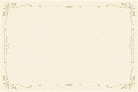 Ornaments Frame Background Beige Vintage Design Psd