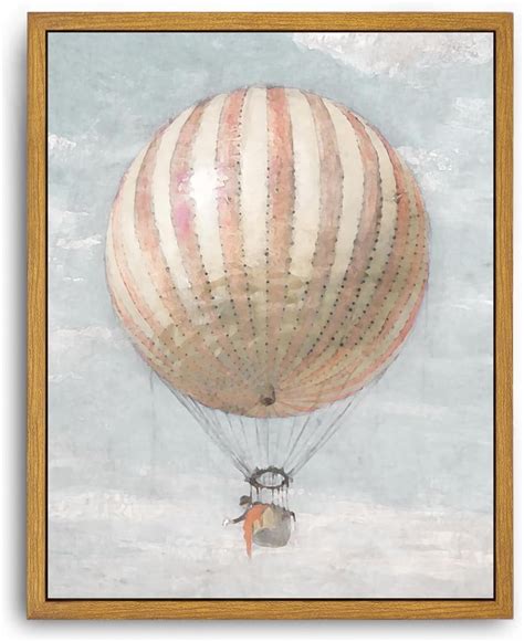 Aatoeax Canvas Wall Art Vintage Print Hot Air Balloon Paintings Nursery