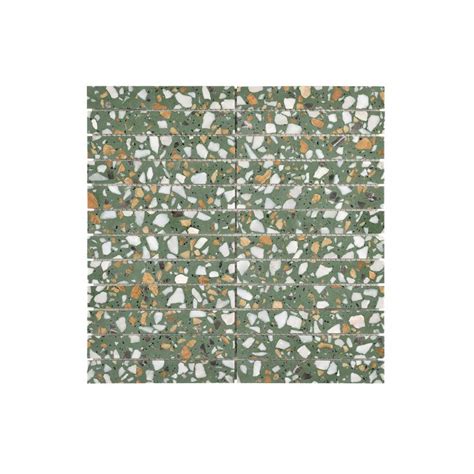 Venice Green Terrazzo Natural Product Finger Honed Mosaic Beaumont