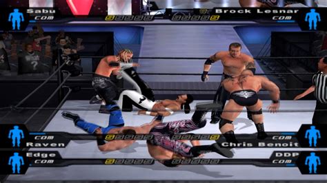 Man Survival Match Sabu Vs Brock Lesnar Vs Raven Vs Chris Benoit Vs