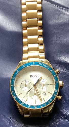 Hugo Boss IKON Mens Chronograph Watch VGC New Battery Small Scratch On