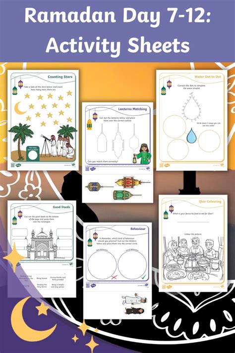 Ramadan Day 7 12 Activity Sheets Activity Sheets Ramadan Day Ramadan