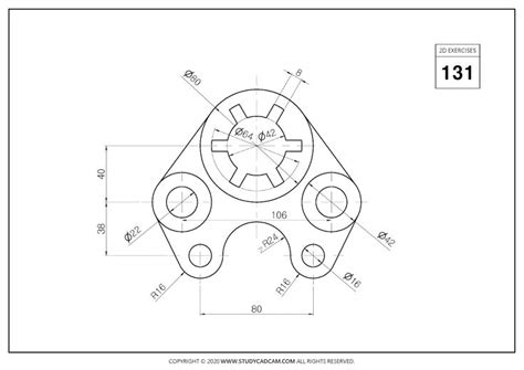 2D CAD EXERCISES 131 STUDYCADCAM