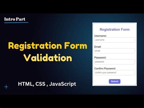 Javascript Form Validation Youtube