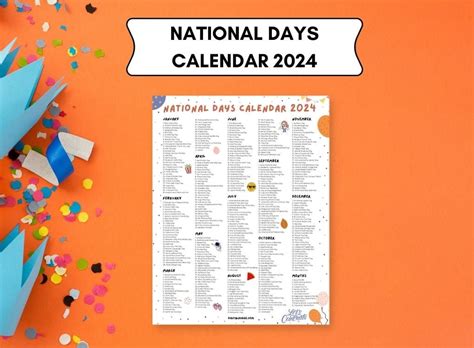 National Days In April 2025 Printable Omar Clara