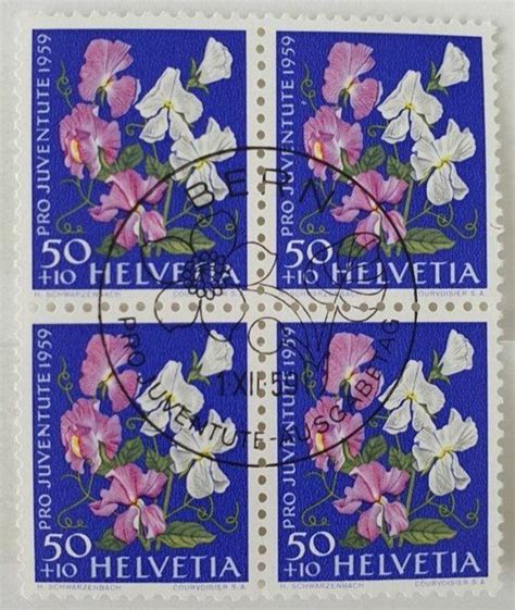 MA284y) J182, Abart roter Bogen im Rand ET im 4-Block (Neu (gemäss ... 