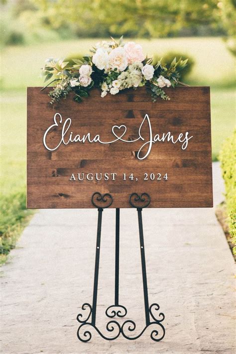 Wedding Welcome Sign Personalized D Sign Wedding Decor Wws Etsy