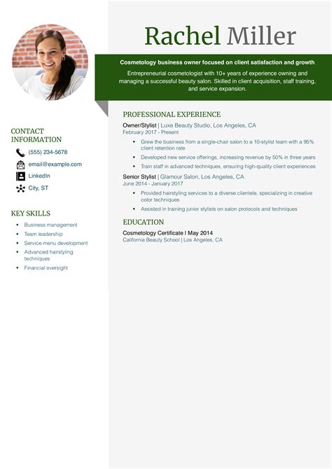 Cosmetology Resume Examples And Templates For 2025 ResumeTemplates