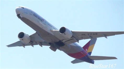 Asiana Airlines Boeing 777 200ER HL7739 Takeoff From KIX RJBB Osaka