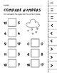 Valentine Comparing Numbers Up To 20 Cut And Paste Worksheet Fun Math