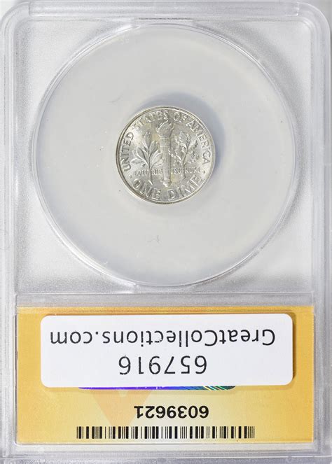 D Roosevelt Dime Anacs Ms Fb Item Greatcollections