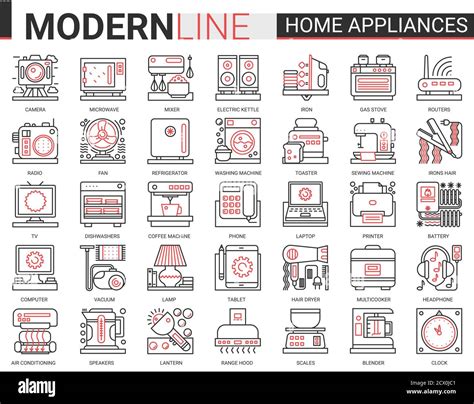 Home appliances concept vector Stock Vector Images - Alamy 