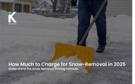 Complete Snow Removal Pricing Formula in 2025 