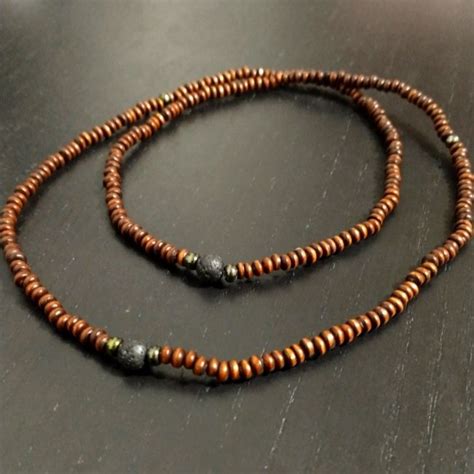 Necklace Brown Necklace Mens Accessories Jewelry Necklace