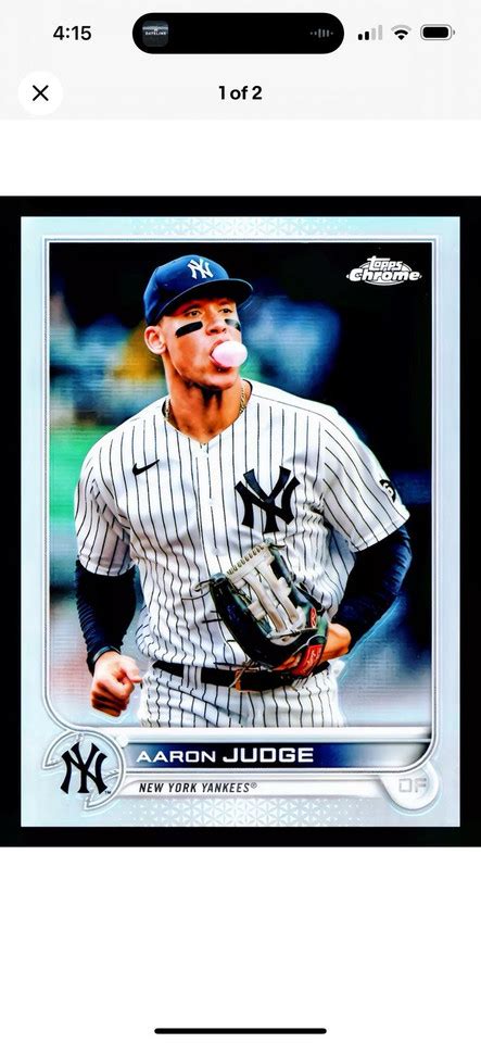 Topps Chrome Image Variation Aaron Judge Ebay