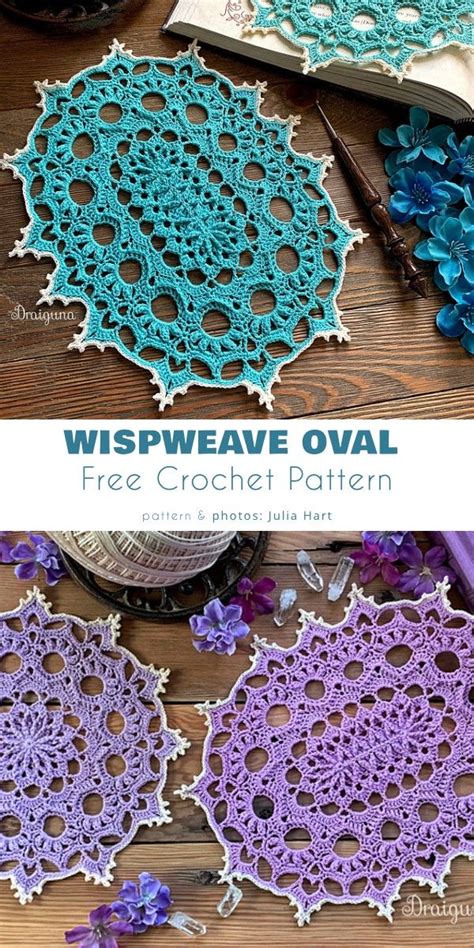 Oval Doily Free Crochet Patterns Free Crochet Doily Patterns Crochet