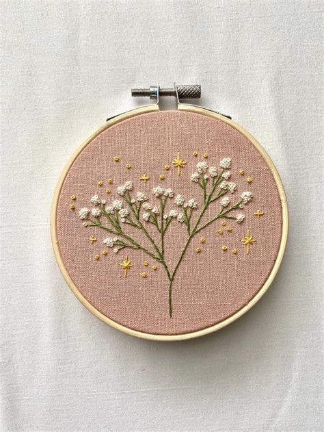 Baby S Breath PDF Embroidery Pattern Etsy Embroidery Patterns