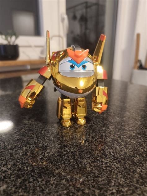 Super Wings Golden Boy Transformier Figur Jet Robot 🤖 (Gebraucht) in