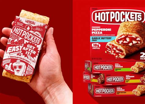 Hot Pockets Gets A Hot New Packaging Design Hot Pockets Packaging