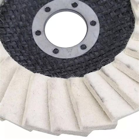 X Mm Wool Felt Flap Disc Finishing Wheel Buffing Pads For Angle