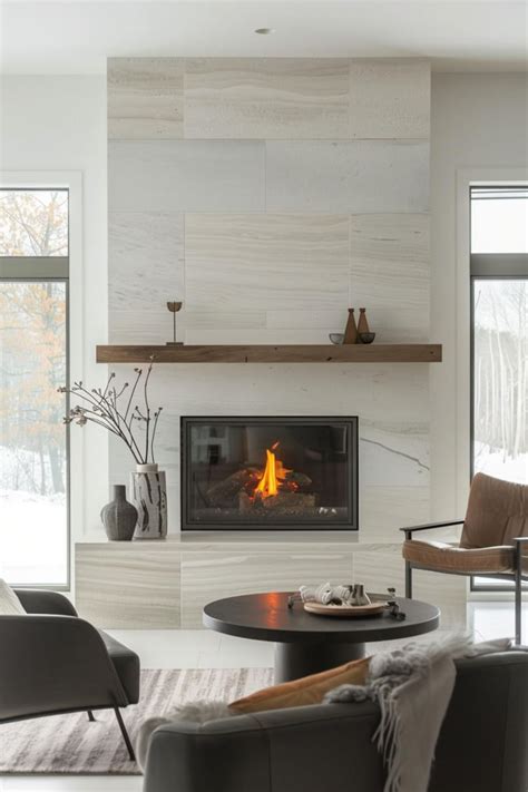 Stylish Modern Mantel Decor Designs For An Elegant Home Fireplace