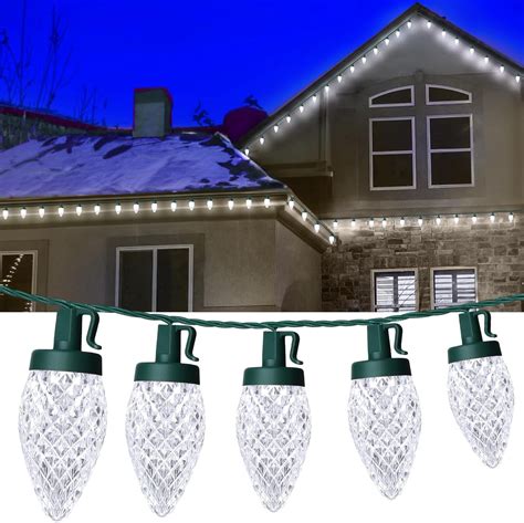 C Led Christmas Lights Ft Bulbs Outdoor Christmas Decorations