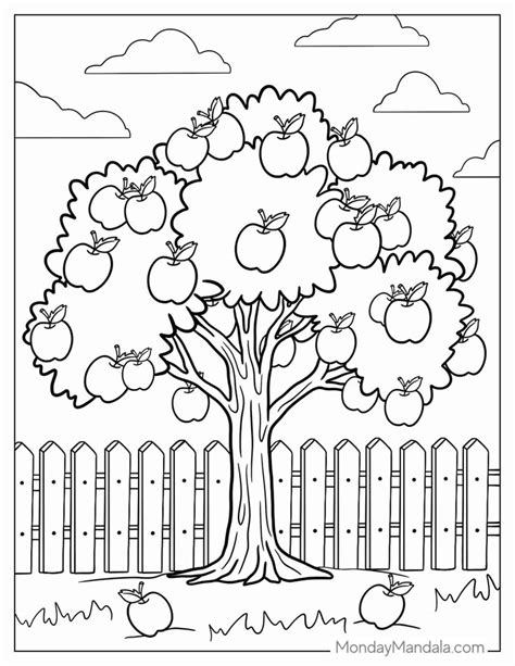 38 Tree Coloring Pages Free PDF Printables