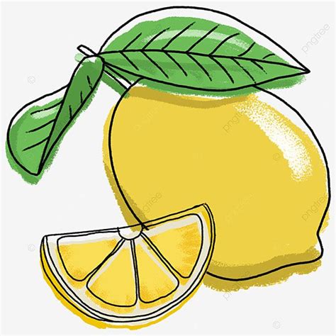 Lim O Amarelo Frutas Tropicais Bonito Desenho Animado Ver O Png Lim O