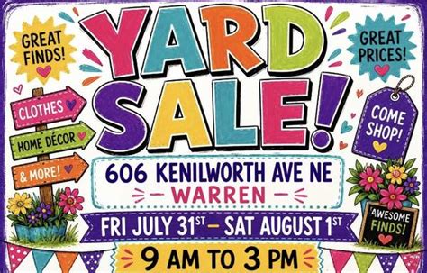 Yard Sale - garage & moving sales - yard estate sale - craigslist