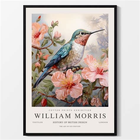 William Morris Hummingbird Print William Morris Exhibition Print