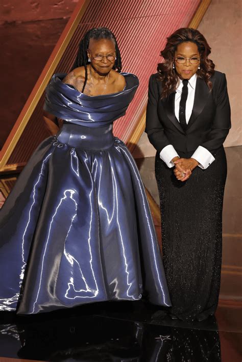 Oprah Winfrey Reinvents Tuxedo Chic With A Dazzling Skirt Twist On The