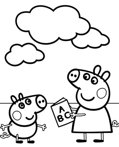 Pin By Sylvaine German On Petit Ours Brun Peppa Pig Coloring Pages