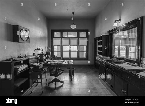 Inside of old office Black and White Stock Photos & Images - Alamy 