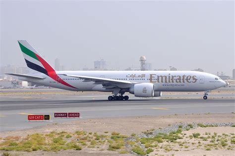 Emirates Boeing Lr Parked At London Heathrow Airport