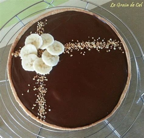 Tarte Chocolat Banane Sucre Cel