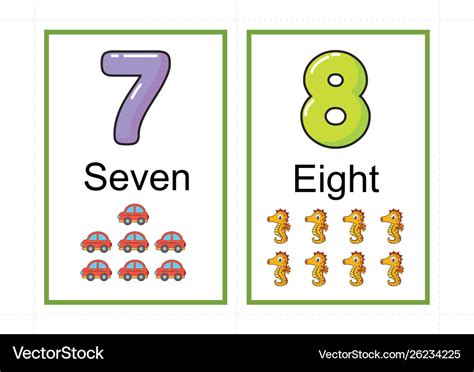 Number Flashcards for Kids - Learning Numbers 1-10