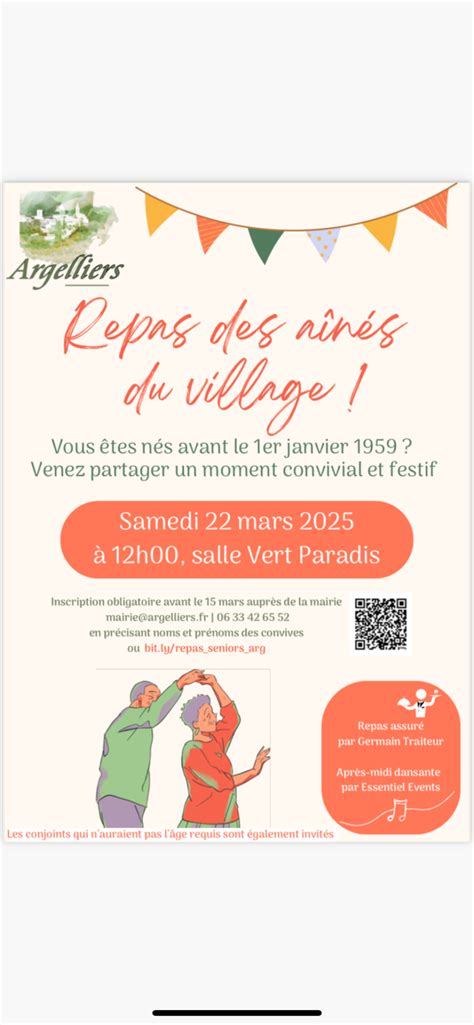 Invitation Au Repas Des A N S Site Officiel De La Commune D Argelliers