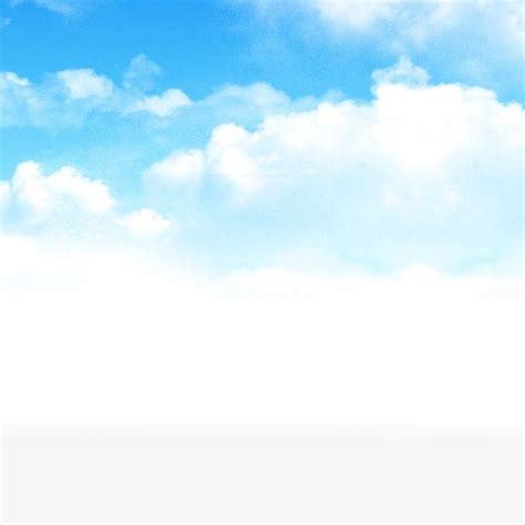 Blue Sky And White Clouds PNG And PSD