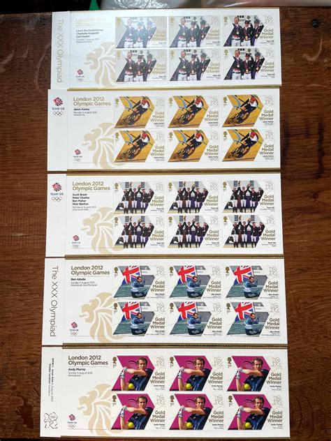 Full Set 2012 GB Gold Medal Winners London Olympics Sheetlets MNH 174