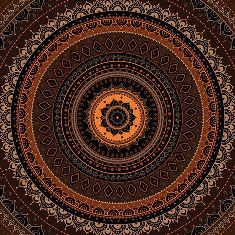 Mandala Decorative Pattern Indian Style Painting For Interiors