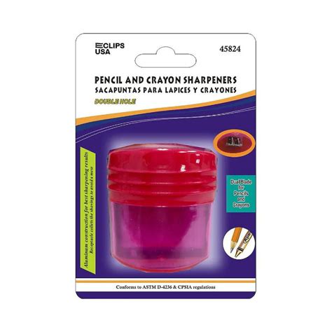 E-Clips USA Manual Pencil Sharpeners - Double Hole For Pencil And ...
