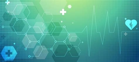 Healthcare And Technology Abstract Background With Medical Symbol