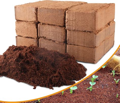 Pack Premium Organic Coco Coir Bricks For Plants Low Ec Ph