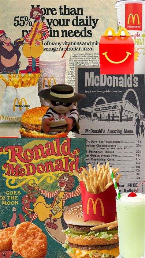 Mcdonalds Moodboard Collage Aesthetic Fond D Cran Color Fond Ecran